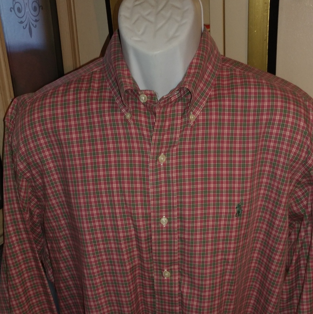 Men Ralph Lauren dry clean only polo shirt size XL
